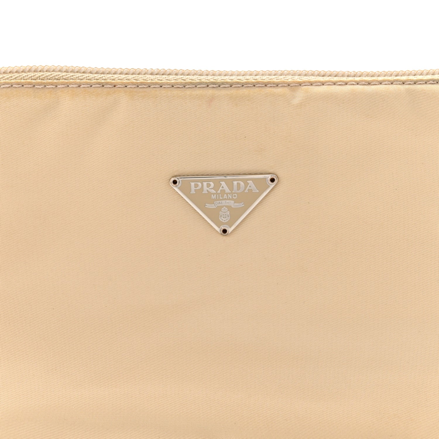 Prada Tessuto Nylon Pochette Beige 7 of 10