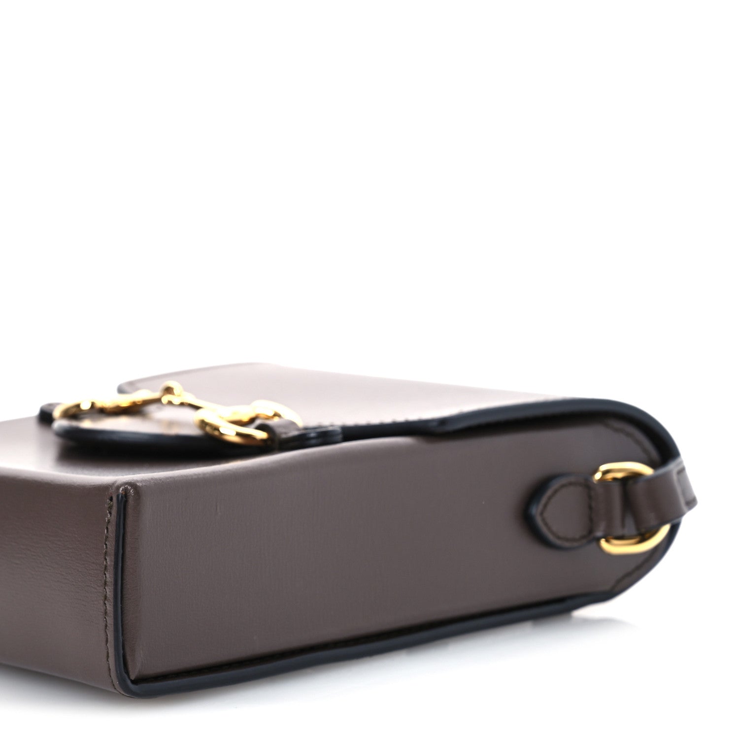 Gucci Boarded Plutone Calfskin Mini Horsebit 1955 Crossbody Bag New Acero 10 of 15