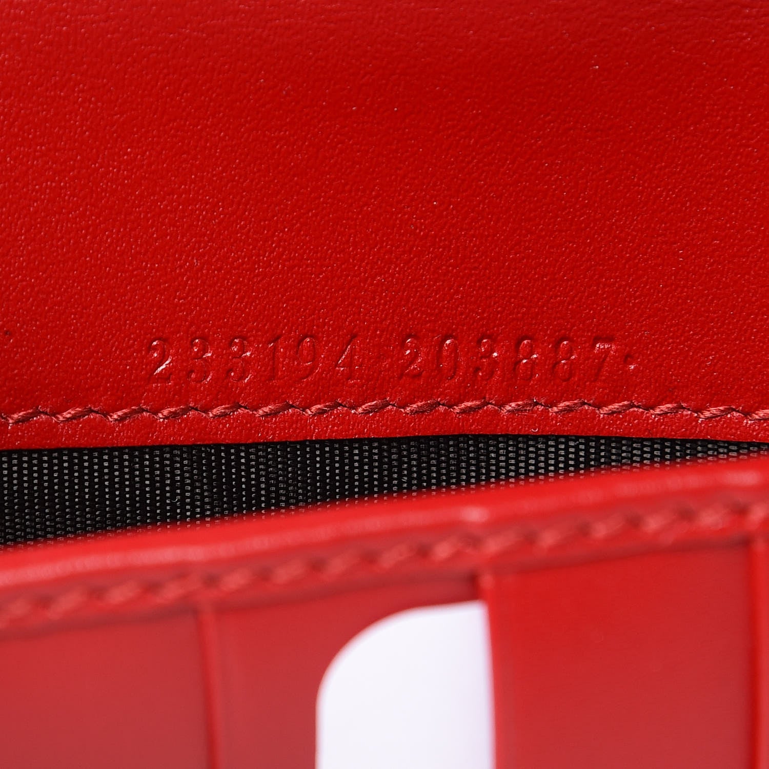 Gucci Guccissima Signature Zip Around Organizer Wallet Hibiscus Red 6 of 8