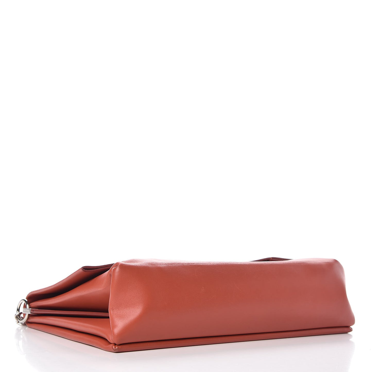Smooth Calfskin Blade Chain Flap Terracotta