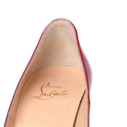 Christian Louboutin Patent Degrade Altanana 140 Pumps 37.5 Black Red 9 of 10