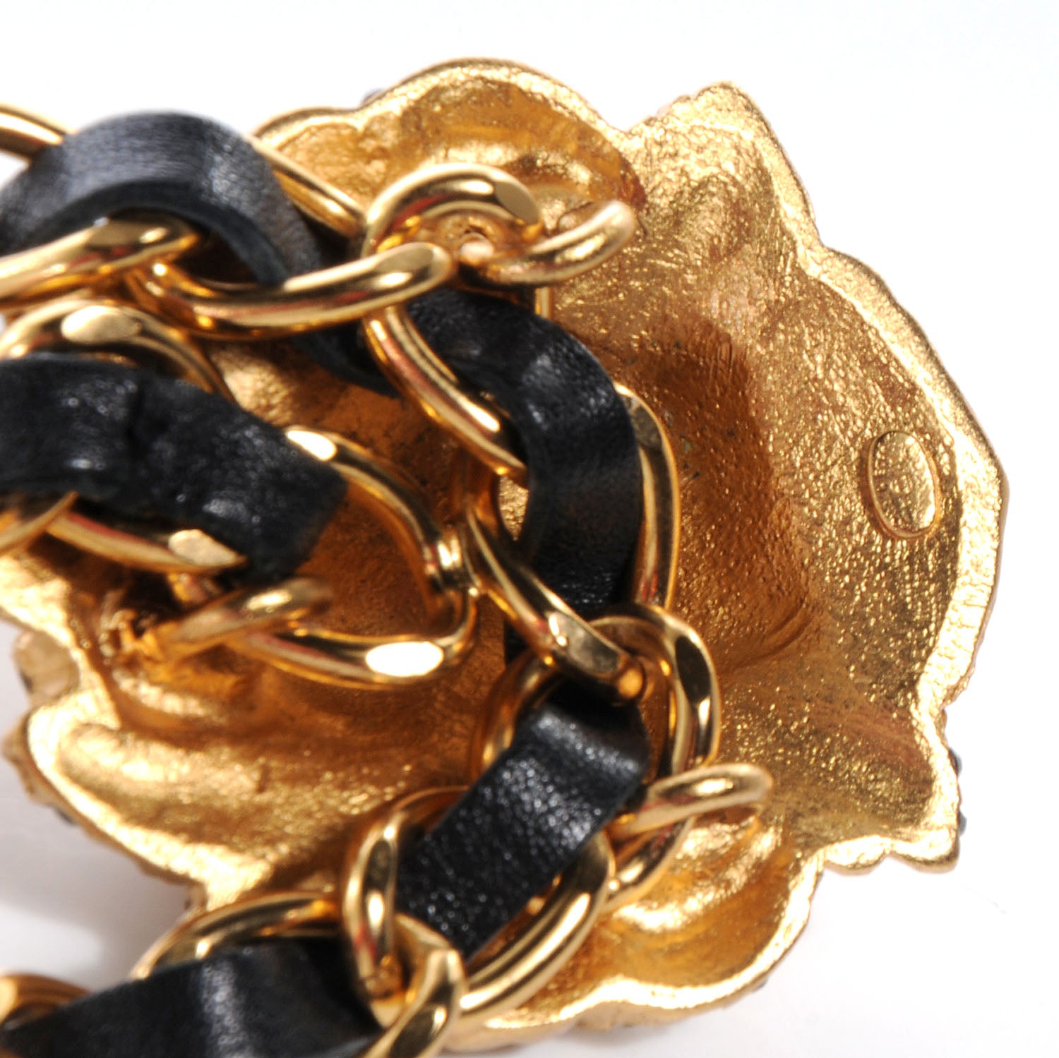 Chanel Crystal and Lambskin Lion Chain Belt Gold 6 of 6