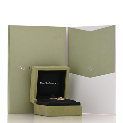Van Cleef & Arpels 18K Yellow Gold Diamond Yellow Mother of Pearl Vintage Alhambra Pendant Necklace 4 of 4