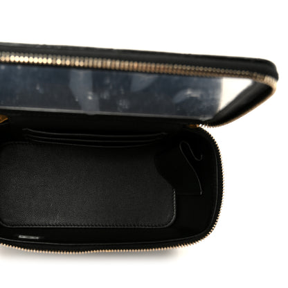 Chanel Shiny Lambskin Quilted CC Links Small Vanity Case With Chain Black 5 of 11