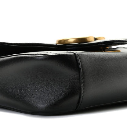 Gucci Calfskin Matelasse Mini GG Marmont Shoulder Bag Black 8 of 8