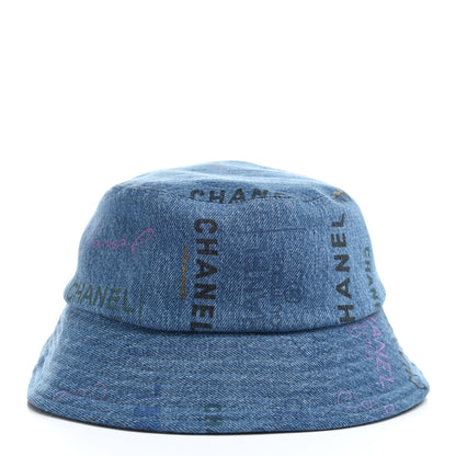 Chanel Denim Mood Cloche Bucket Hat M Blue 3 of 8