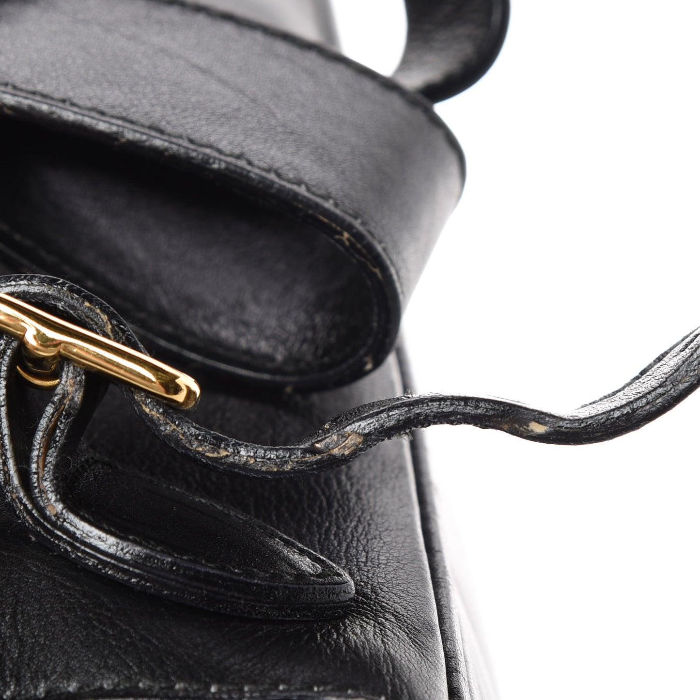 Calfskin Bamboo Backpack Black