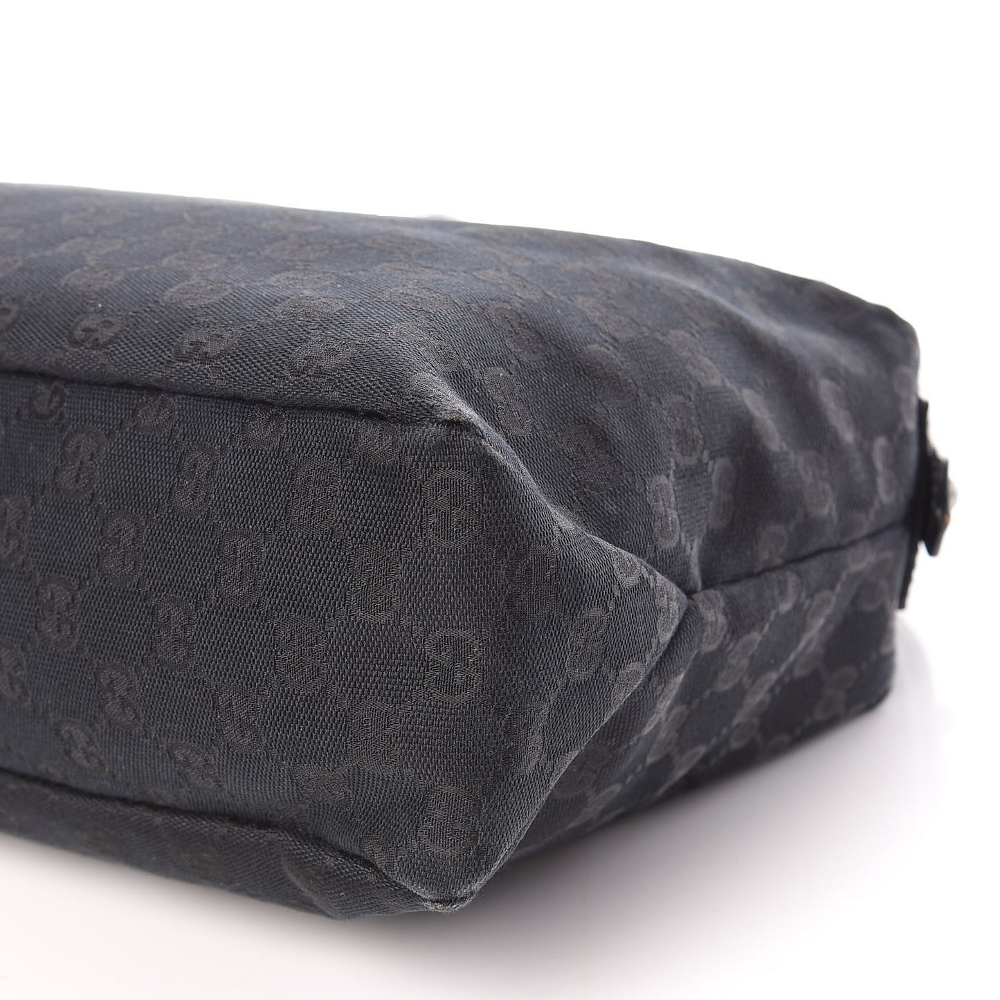 Monogram Medium Horsebit Chain Hobo Black