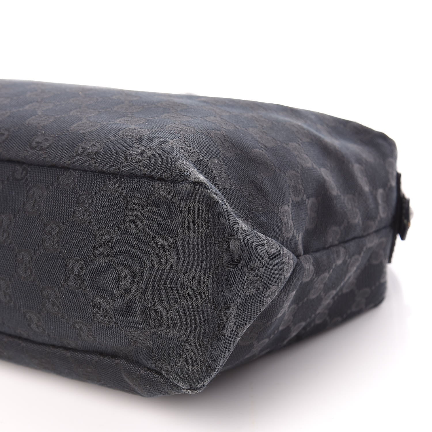 Gucci Monogram Medium Horsebit Chain Hobo Black 9 of 9