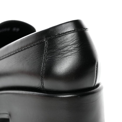Chanel Calfskin CC Platform Loafers 37 Black 9 of 11