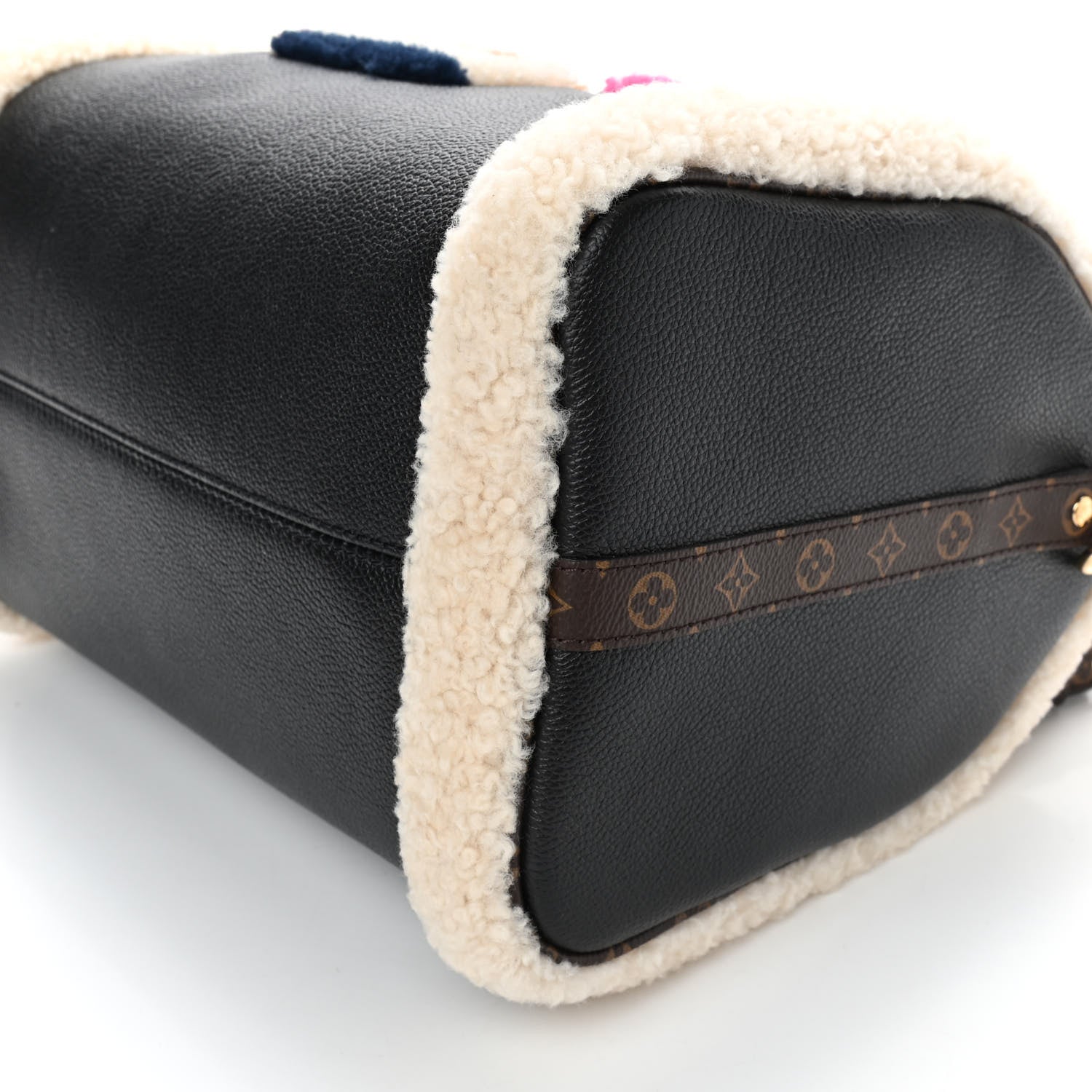 Louis Vuitton Calfskin Monogram Teddy Speedy Bandouliere 30 Black 6 of 9