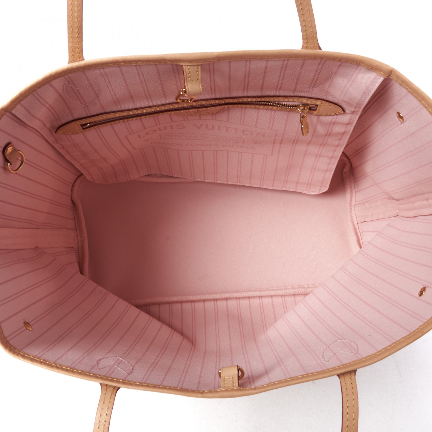 Damier Azur Neo Neverfull MM Rose Ballerine