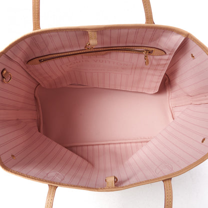 Louis Vuitton Damier Azur Neo Neverfull MM Rose Ballerine 7 of 9