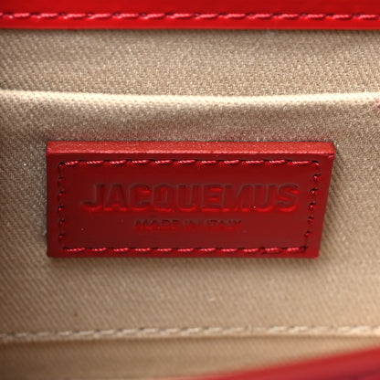 Jacquemus Patent Calfskin Le Chiquito Boucle Long Red 6 of 9