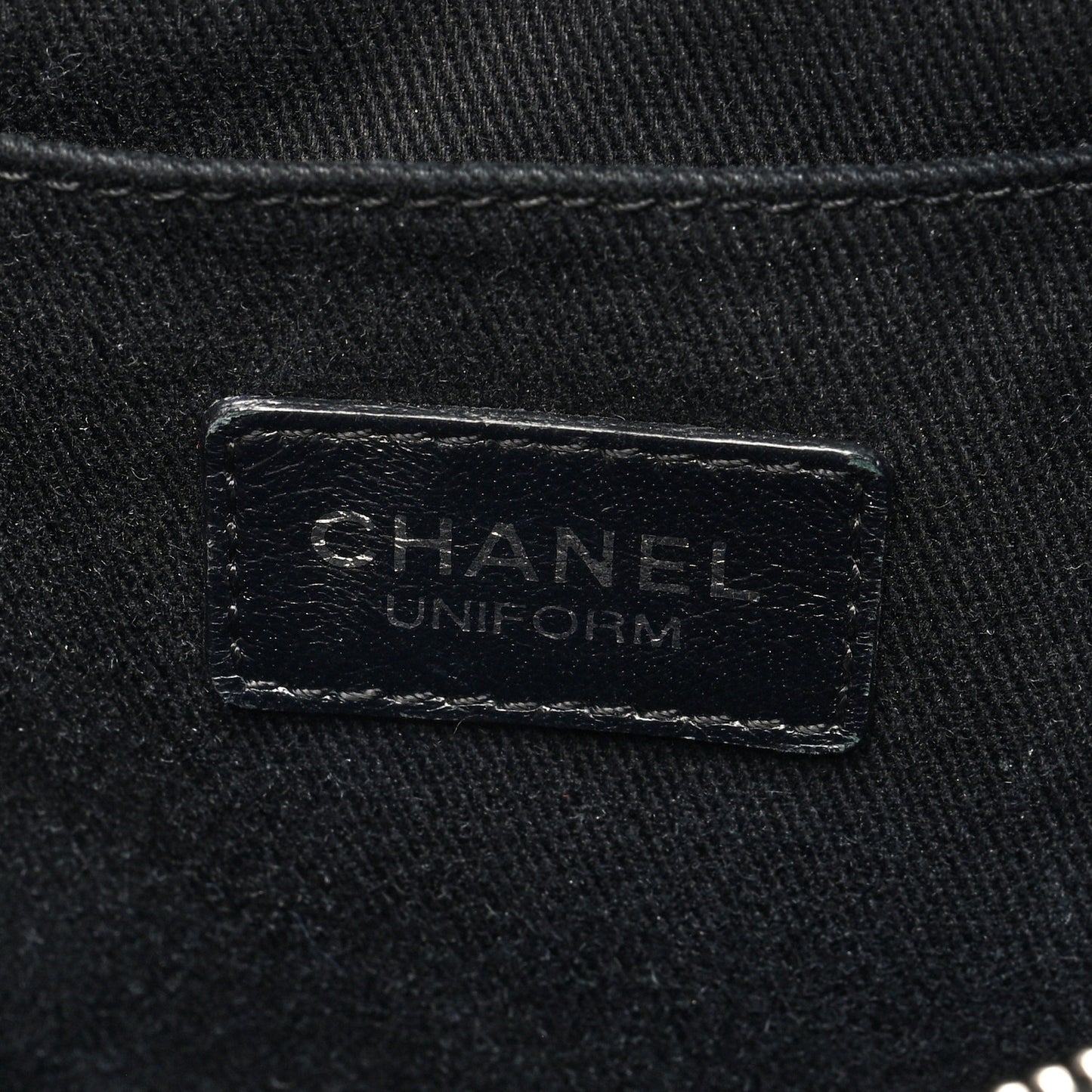 Grained Calfskin Quilted Waist Belt Bag Black