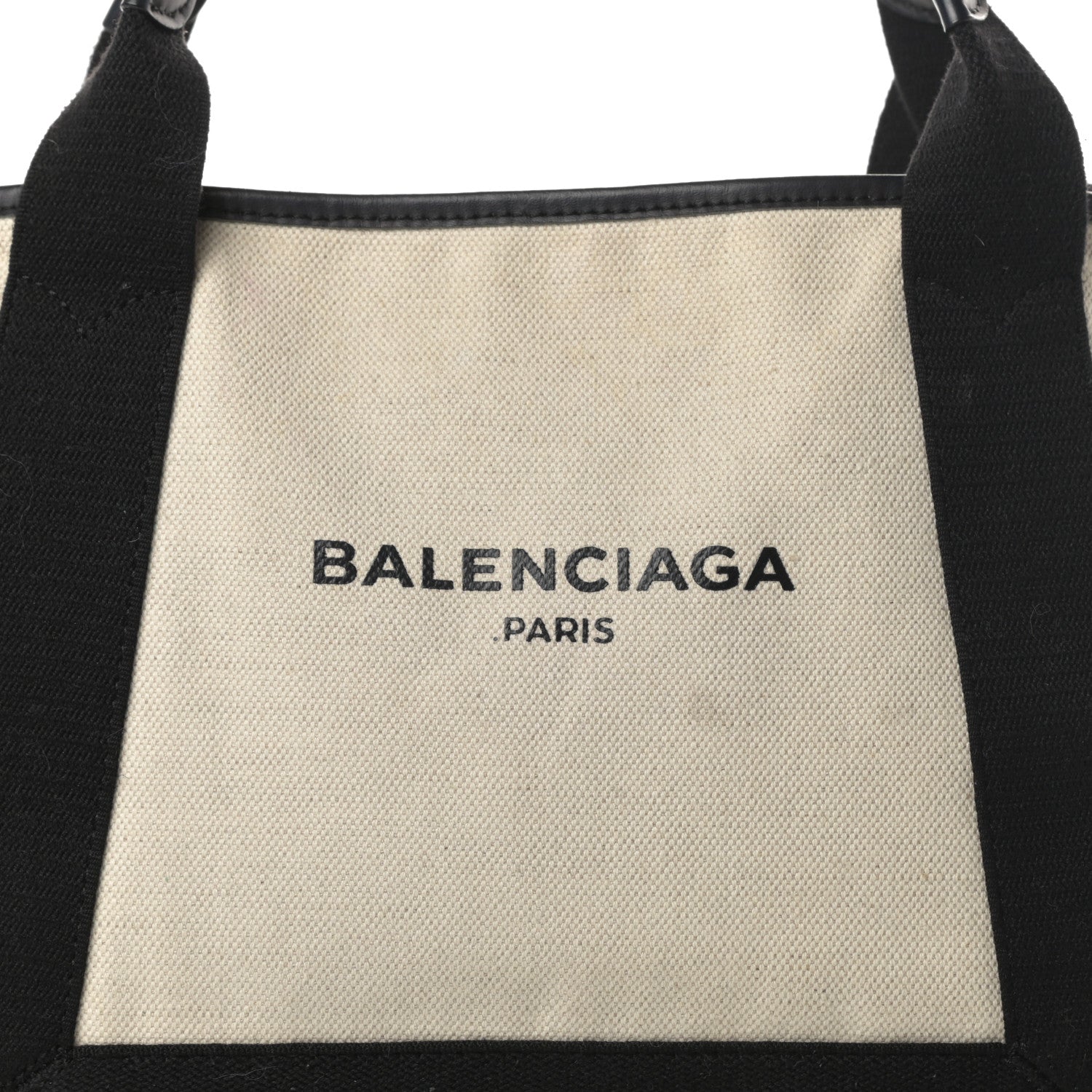Balenciaga Canvas S Navy Cabas Natural Black 9 of 15