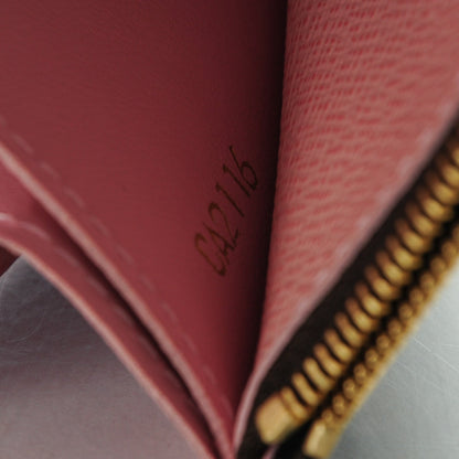 Louis Vuitton Damier Ebene Caissa Wallet Rose Ballerine 8 of 8