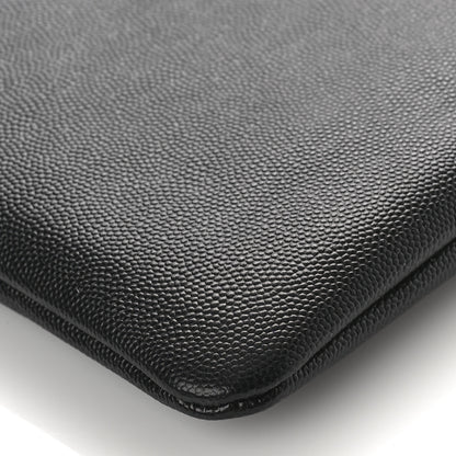 Chanel Caviar Studded Medium Deauville Pouch Black 8 of 9