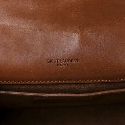 Saint Laurent Shearling Small Monogram Kate Satchel Beige 6 of 16