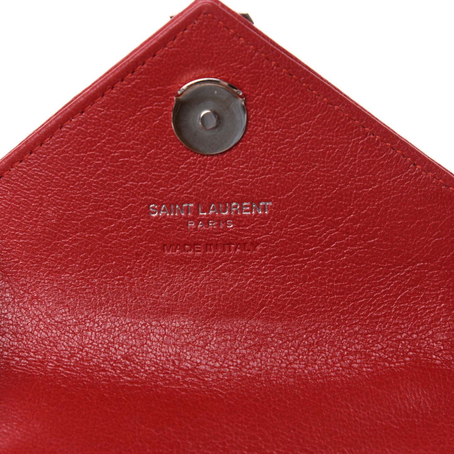 Sheepskin Matelasse Monogram Mini College Bag New Red