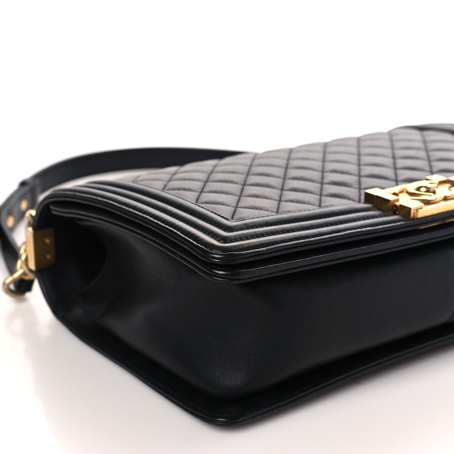 Chanel Calfskin Quilted New Medium Boy Flap Black 8 of 9