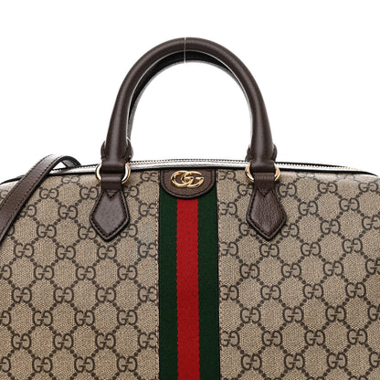 Gucci GG Supreme Monogram Web Medium Ophidia Top Handle Bag Beige Ebony 8 of 12