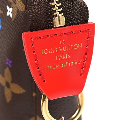 Louis Vuitton Monogram 2020 Christmas Animation Bumper Cars Mini Pochette Accessories Coquelicot 6 of 8