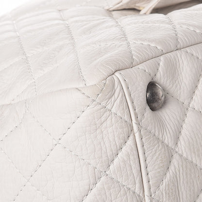 Chanel Calfskin Quilted XXL Travel Flap Bag White 11 of 12