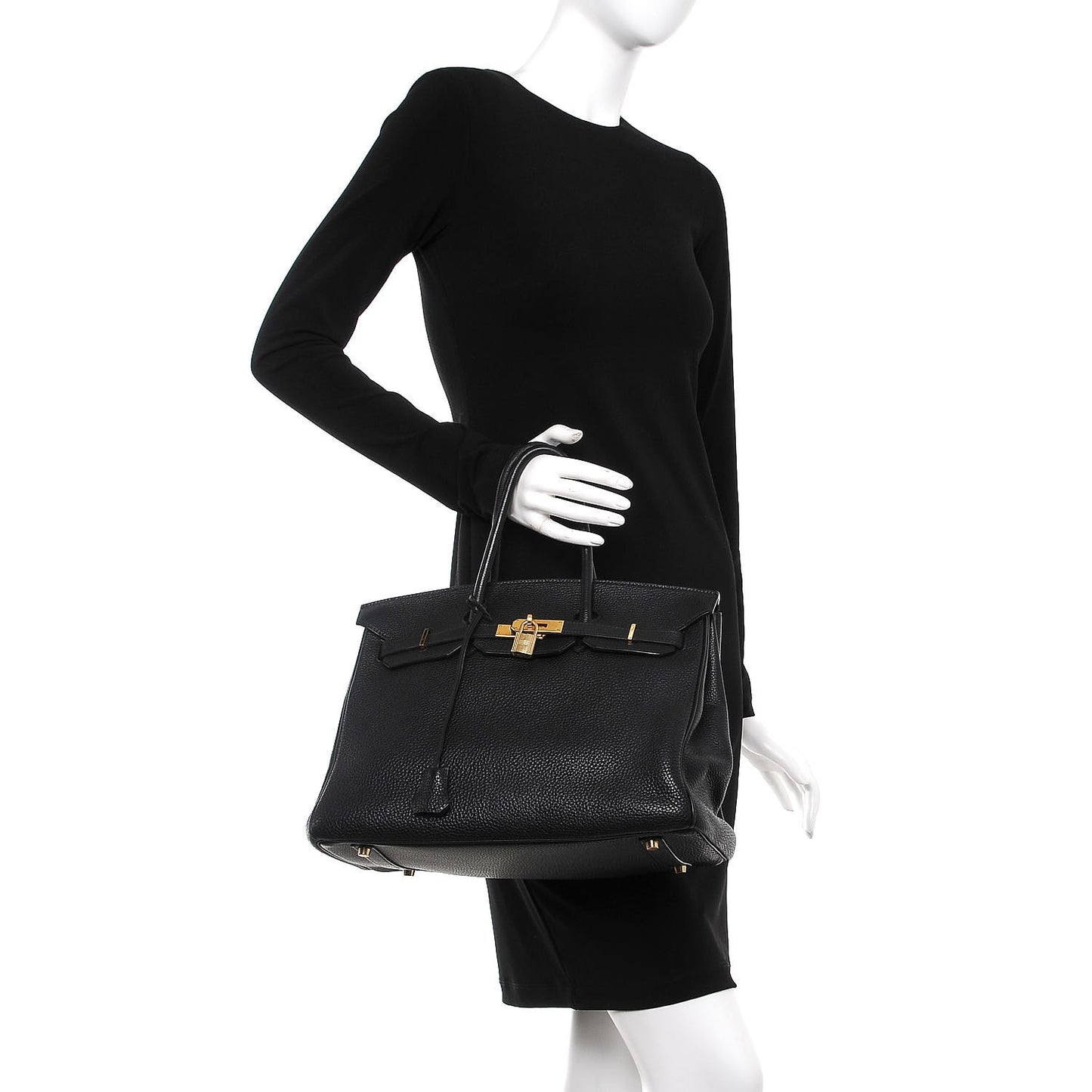 Taurillon Clemence Birkin 35 Black