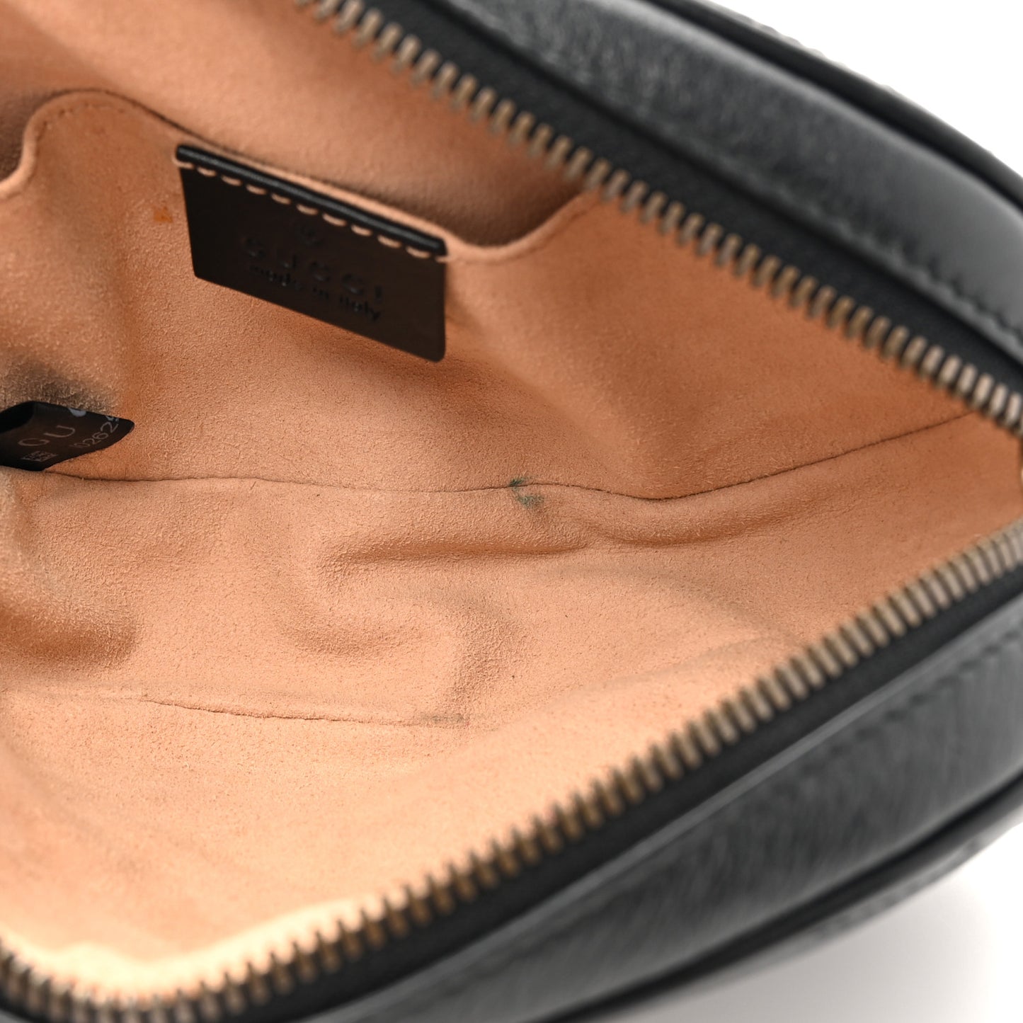 Calfskin Matelasse GG Marmont Belt Bag 95 38 Black