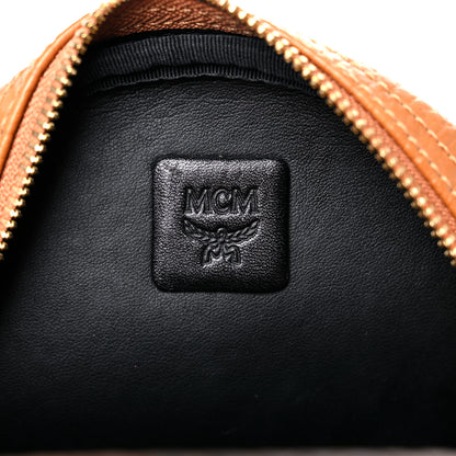 MCM Visetos Side Stud Mini Stark Backpack Cognac 7 of 12