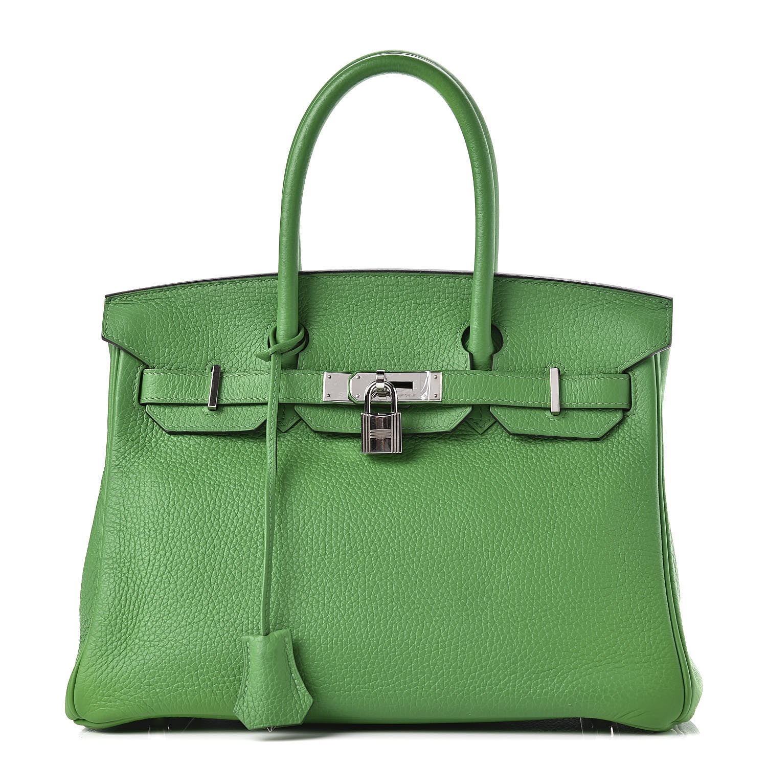 Hermes Taurillon Clemence Birkin 30 Bambou 1 of 13