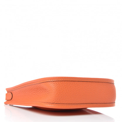 Hermes Taurillon Clemence Amazone Evelyne TPM Orange Poppy Craie 4 of 10