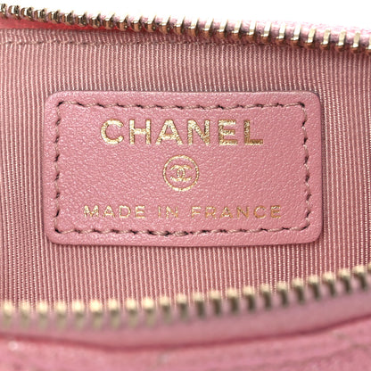 Chanel Iridescent Caviar Quilted Classic iPhone Pouch  Rose Pink 6 of 11