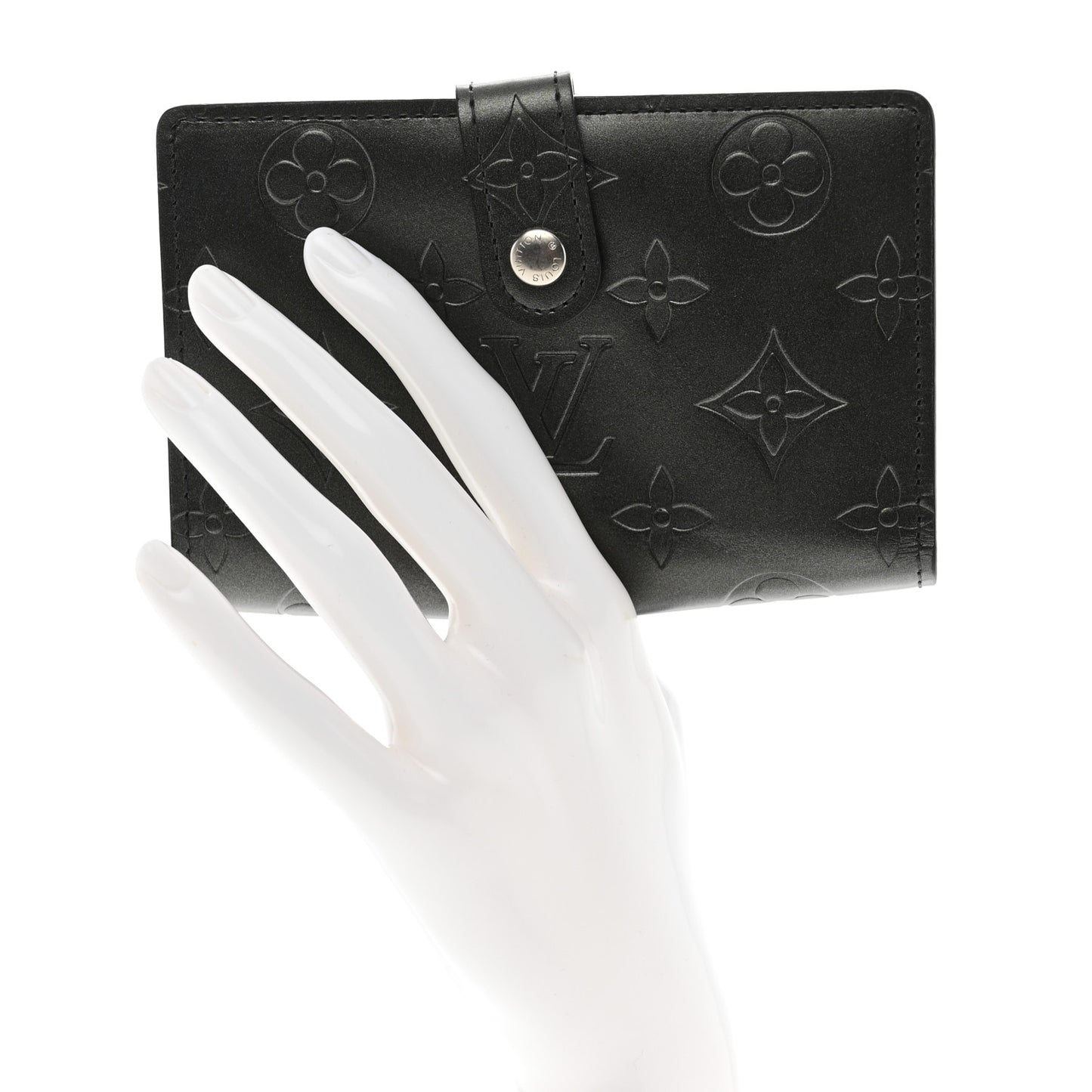 Mat Monogram French Purse Wallet Black