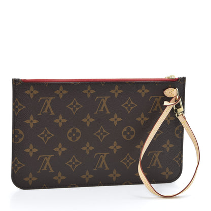 Louis Vuitton Monogram Neverfull MM GM Pochette Cherry 2 of 8