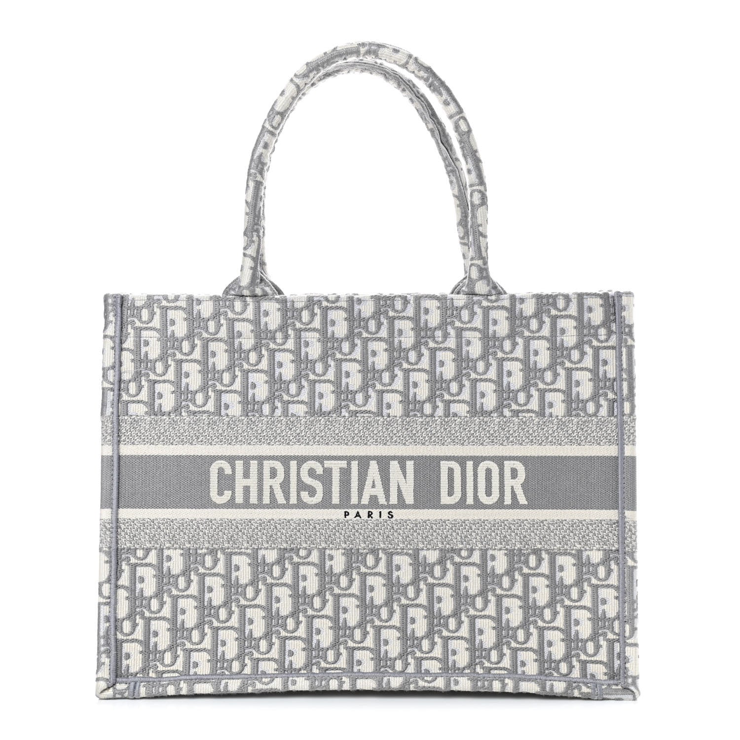 Christian Dior Oblique Medium Book Tote Grey 1 of 8