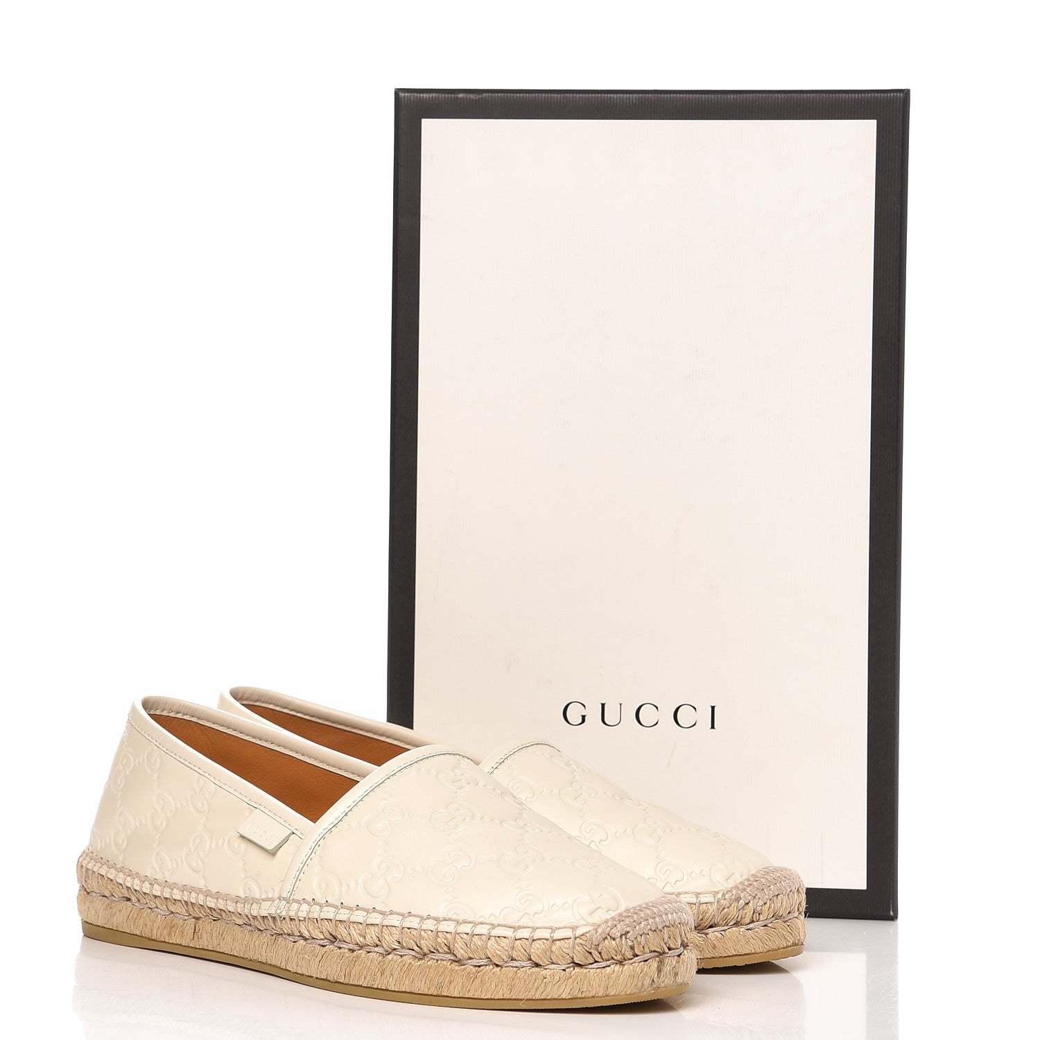 Gucci Guccissima Signature Espadrilles 38 Mystic White 9 of 9