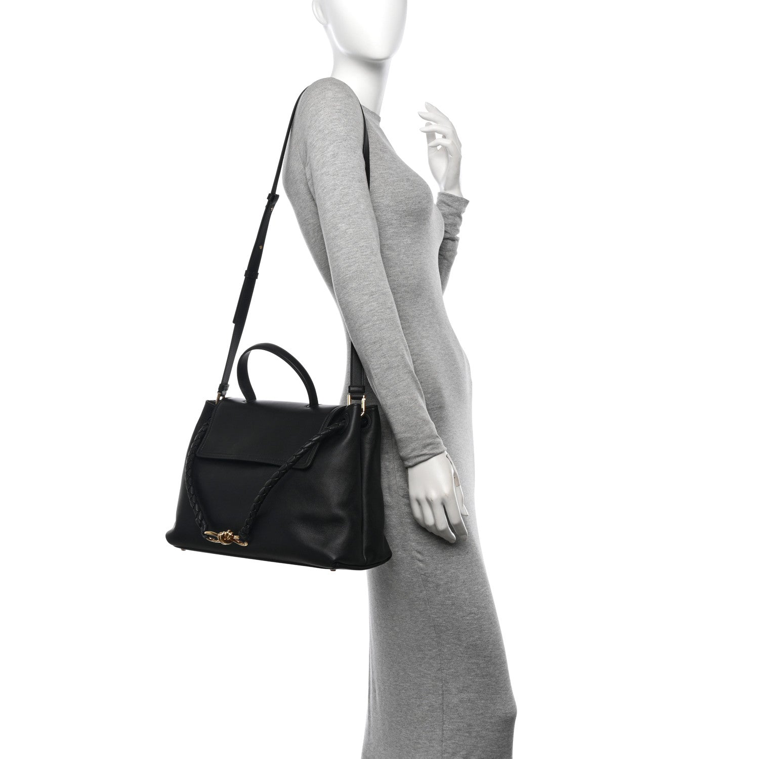 Bottega Veneta Silky Calfskin Medium Ciao Ciao Black 2 of 11