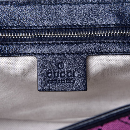 Gucci Monogram Multicolor Matelasse Diagonal Small GG Marmont Shoulder Bag Pink Blue 7 of 10
