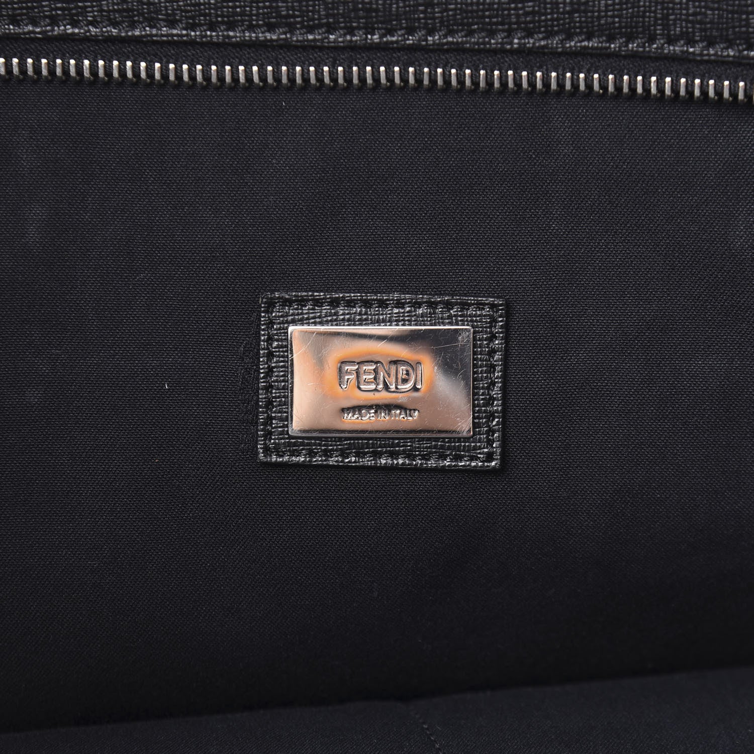 Fendi Vitello Elite Cuoio Monster Buggies Medium Roll Tote Lollypop Black 6 of 13