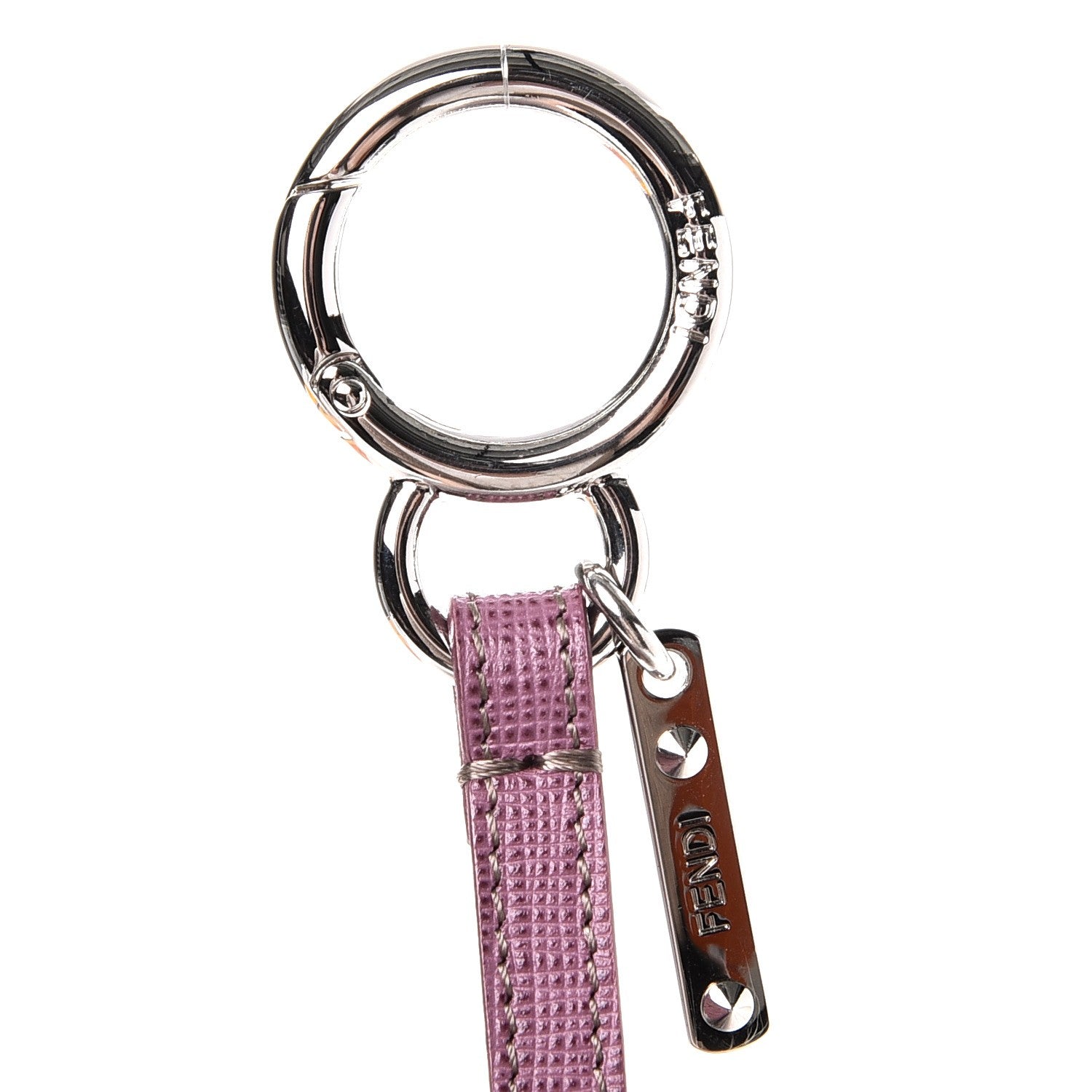 Fendi Fox Fur Jessy Jr Monster Bag Bug Charm Lilla Multicolor Perla 3 of 5