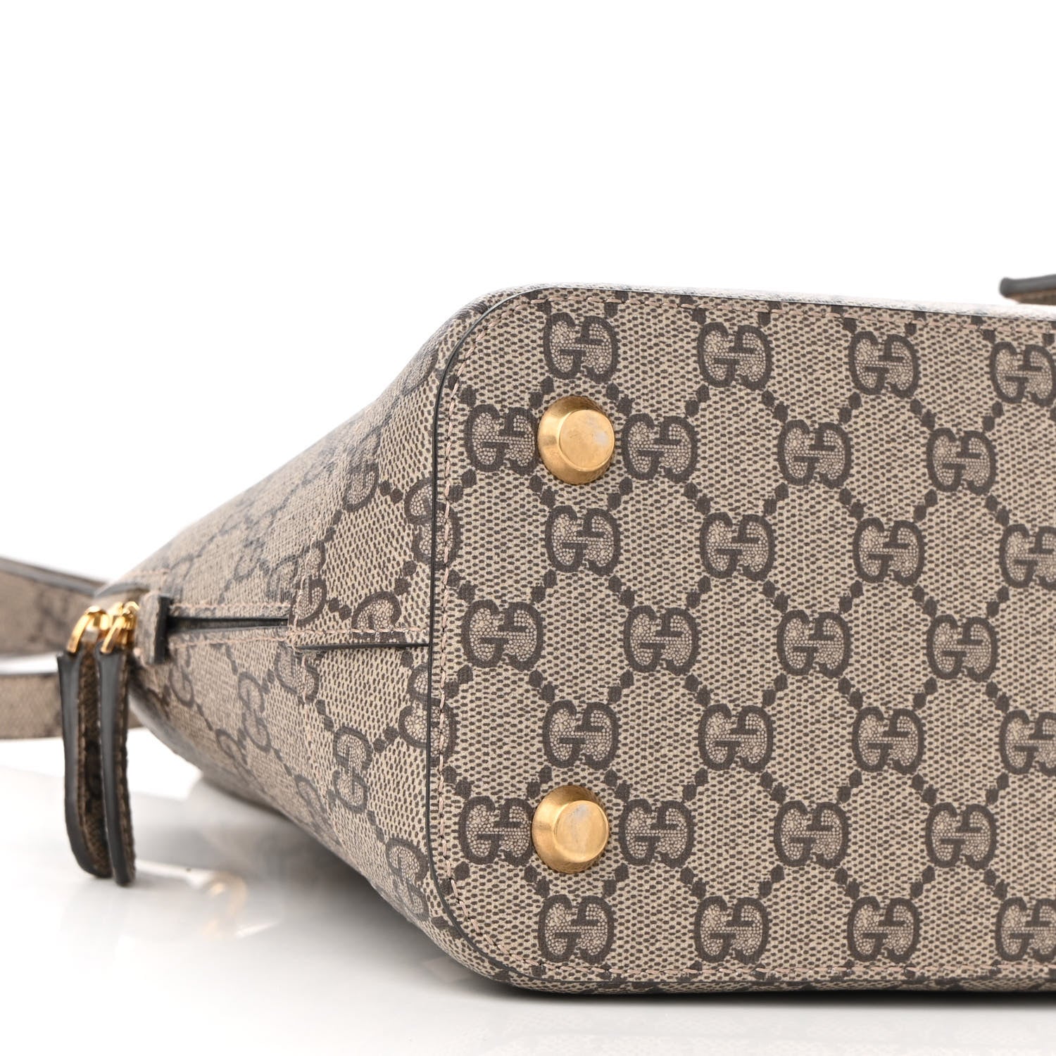 Balenciaga X GUCCI GG Supreme Monogram Small Ville Top Handle Beige Ebony 8 of 8