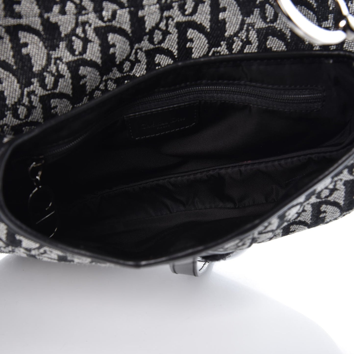 Monogram Saddle Bag Black