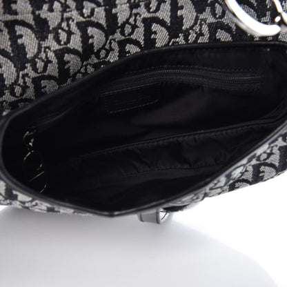 Christian Dior Monogram Saddle Bag Black 5 of 7