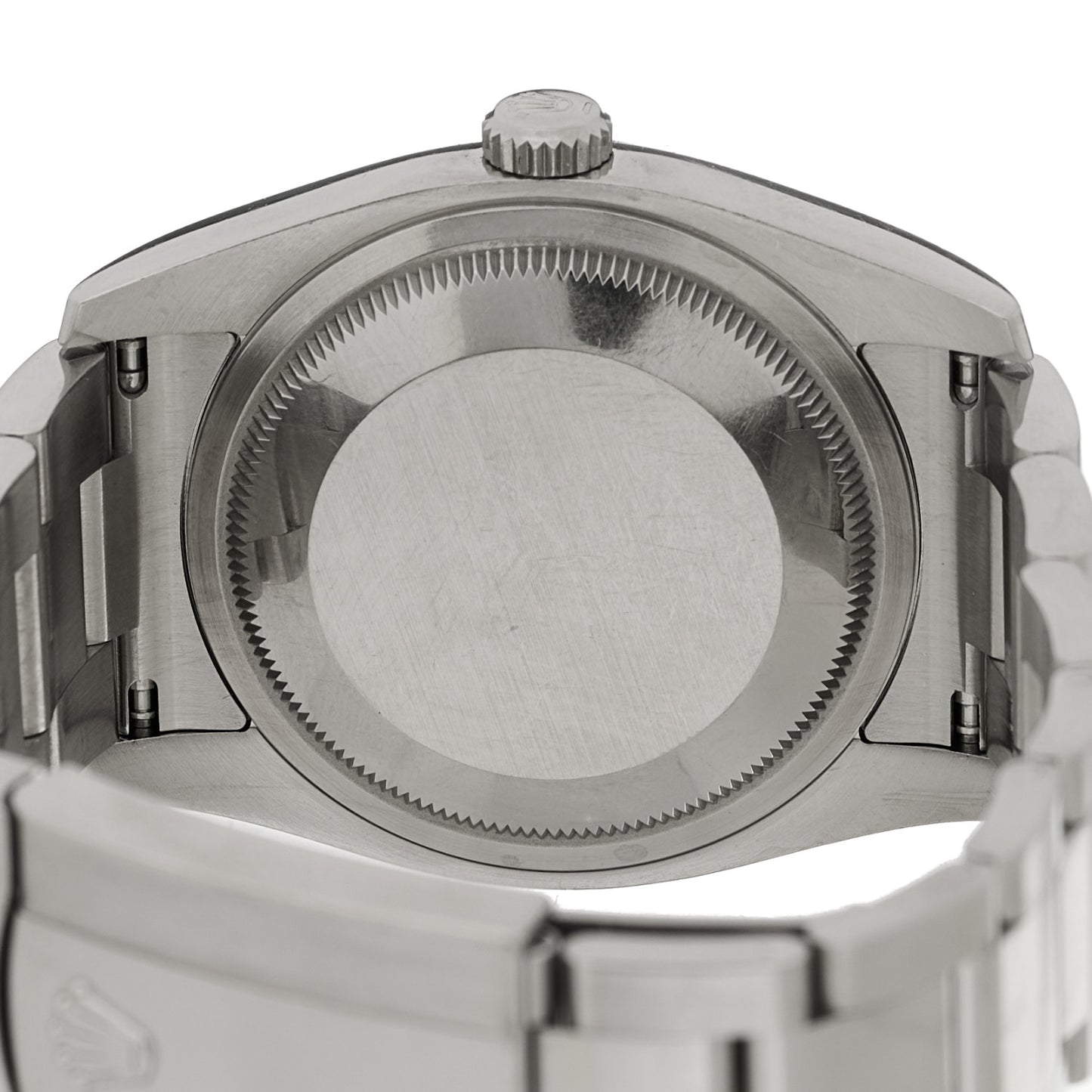 Stainless Steel 18K White Gold 36mm Oyster Perpetual Datejust Watch Black 116234