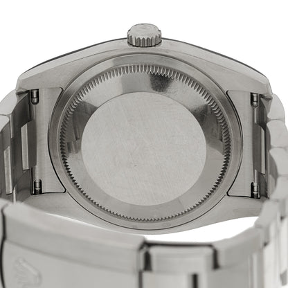 Rolex Stainless Steel 18K White Gold 36mm Oyster Perpetual Datejust Watch Black 116234 4 of 5
