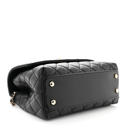 Chanel Caviar Quilted Mini Coco Handle Flap Black 4 of 13