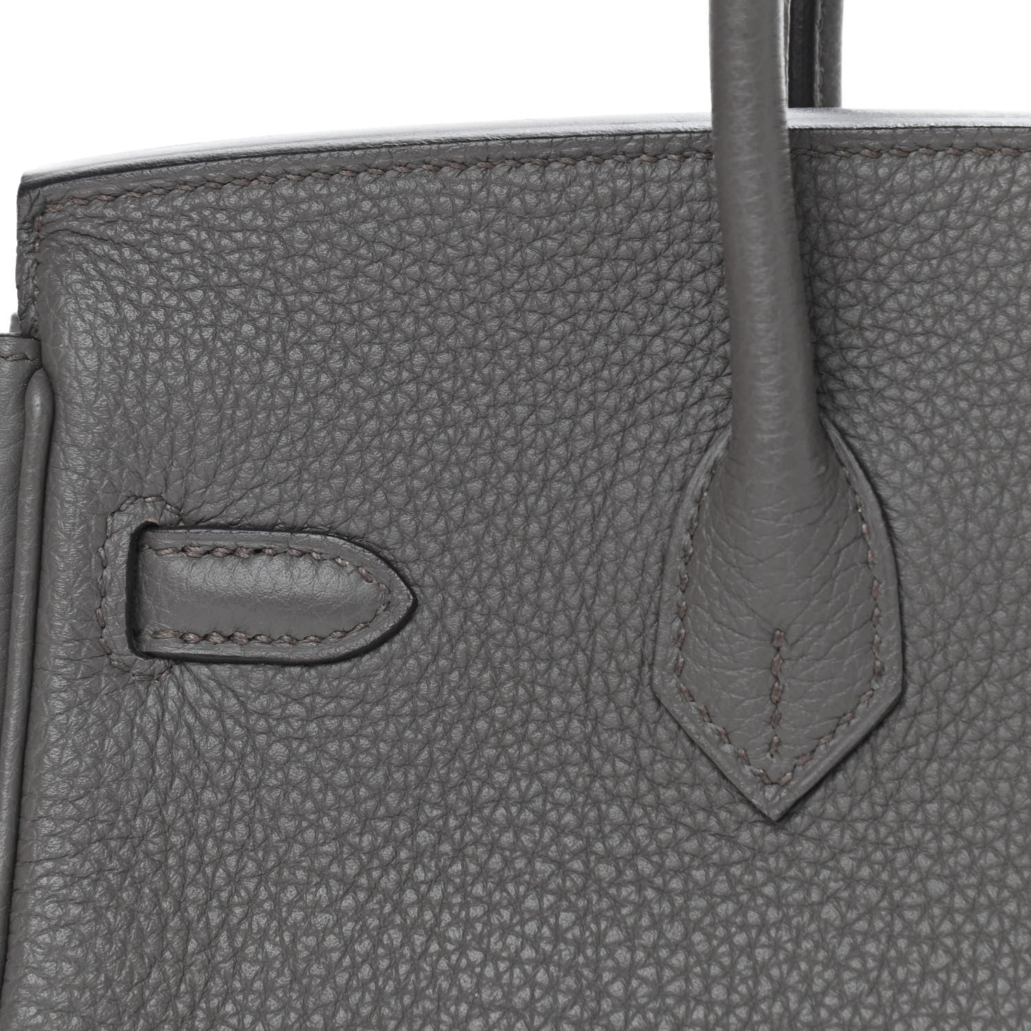 Hermes Togo Birkin 25 Etain 10 of 33