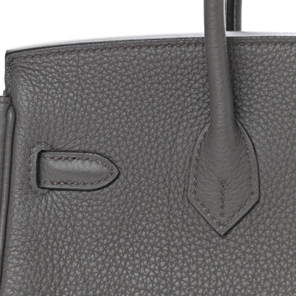 Hermes Togo Birkin 25 Etain 10 of 33
